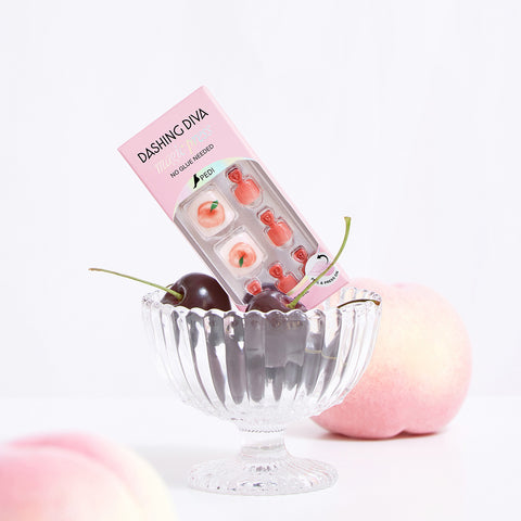 Dashing Diva Magic Press Pedicure Flat Peach