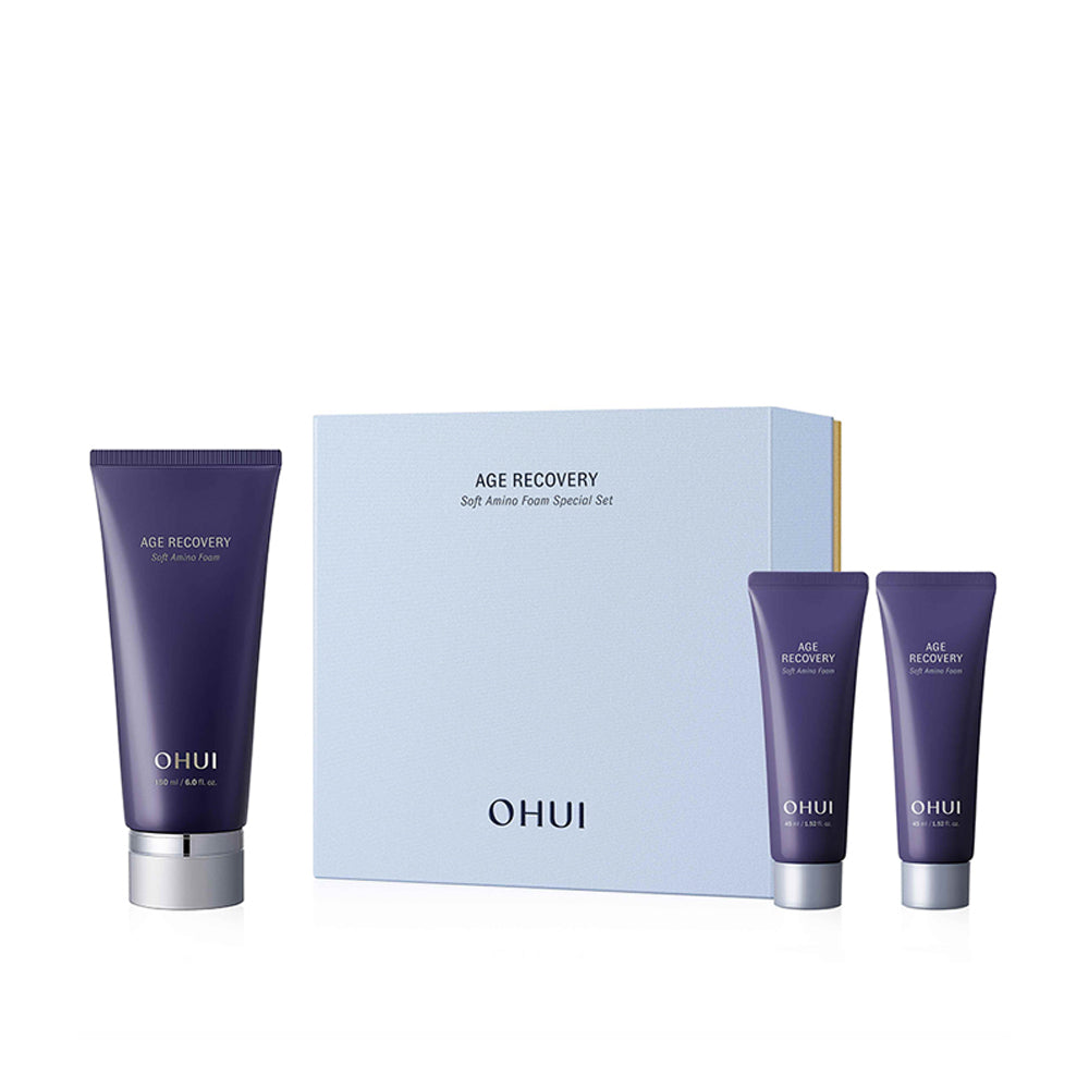 OHUI Age Recovery Soft Amino Foam 180ml + 45ml (2-pack)