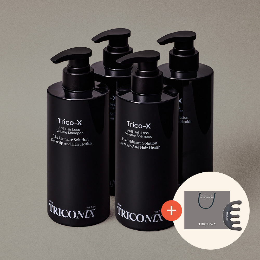 Triconix Hair Loss Relief Volume Black Shampoo 500ml (4 Pack)