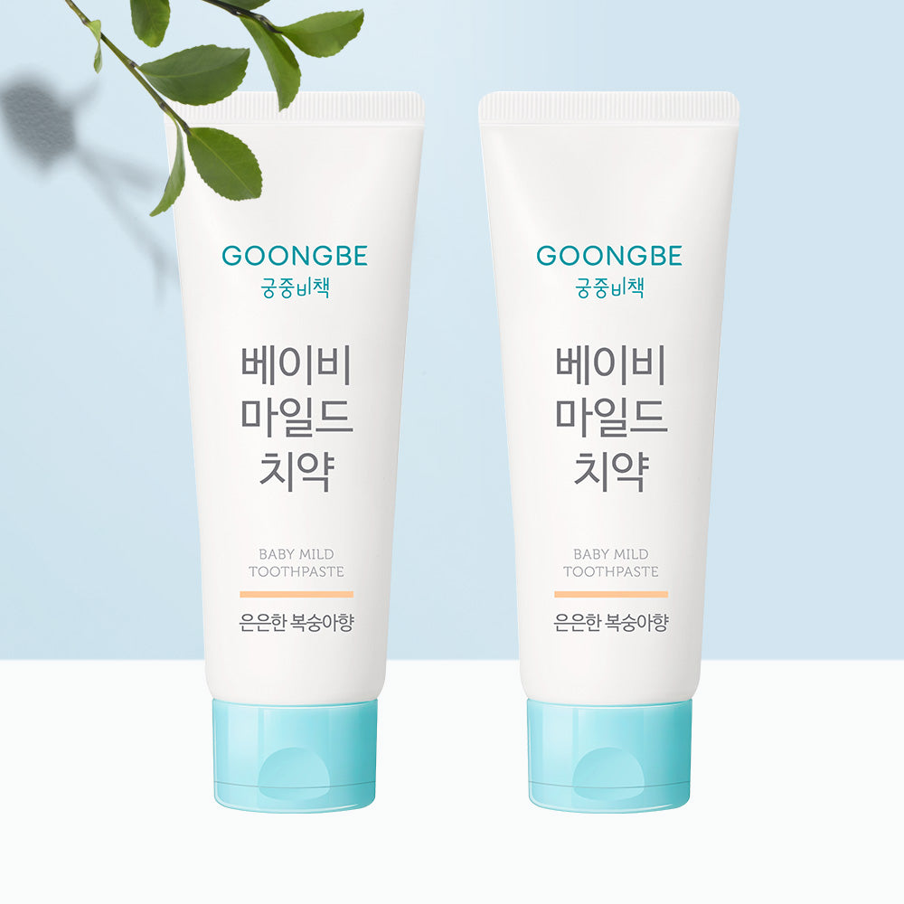Goongbe Bichek Baby Mild Toothpaste (Peach) 80g (2 Pack)