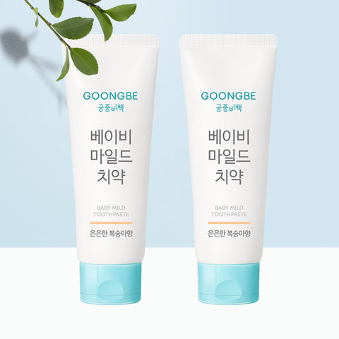 Goongbe Bichek Baby Mild Toothpaste (Peach) 80g (2 Pack)