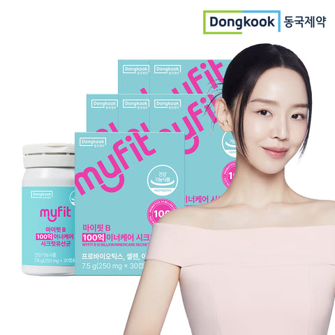 DongKook Pharmaceutical MyFit B Secret Probiotics for Women 10 Billion CFU 30 Capsules x 6