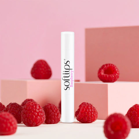 Mentholatum Softlips Raspberry Lip Balm 2g (4 Pack)