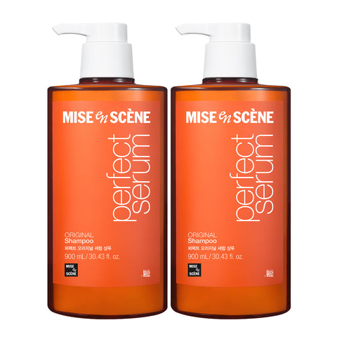 Mise en Scene Perfect Original Serum Shampoo & Treatment 900ml (2 Pack)
