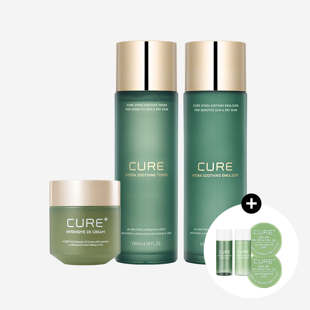 Kim Jeong Moon Aloe Hydra Soothing Toner, Emulsion & 2x Cream - Aloe Moisture 3-Piece Set