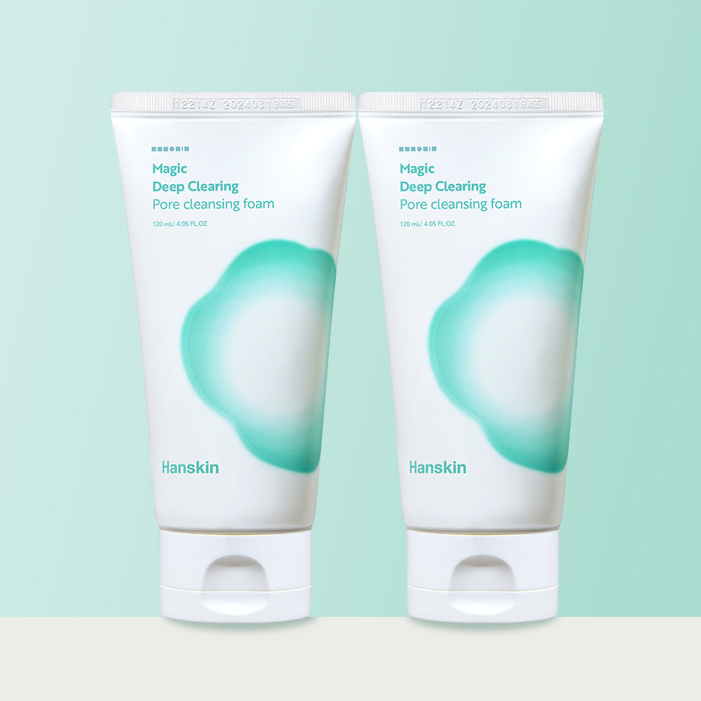 Hanskin Magic Deep Clearing Pore Cleansing Foam 120ml (2 pack)