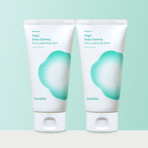 Hanskin Magic Deep Clearing Pore Cleansing Foam 120ml (2 pack)