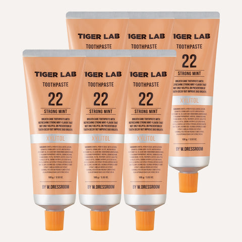 W.Dressroom Tiger Lab Bad Breath & Gum Care Toothpaste 110g (6 pack)