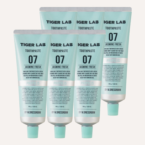 W.Dressroom Tiger Lab Bad Breath & Gum Care Toothpaste 110g (6 pack)