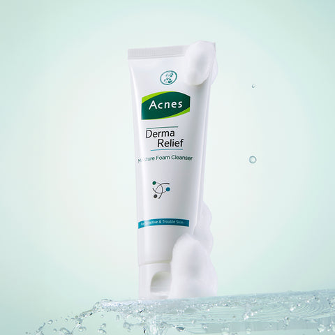 Acnes Derma Relief Moisture Foam Cleanser 200ml + 125ml