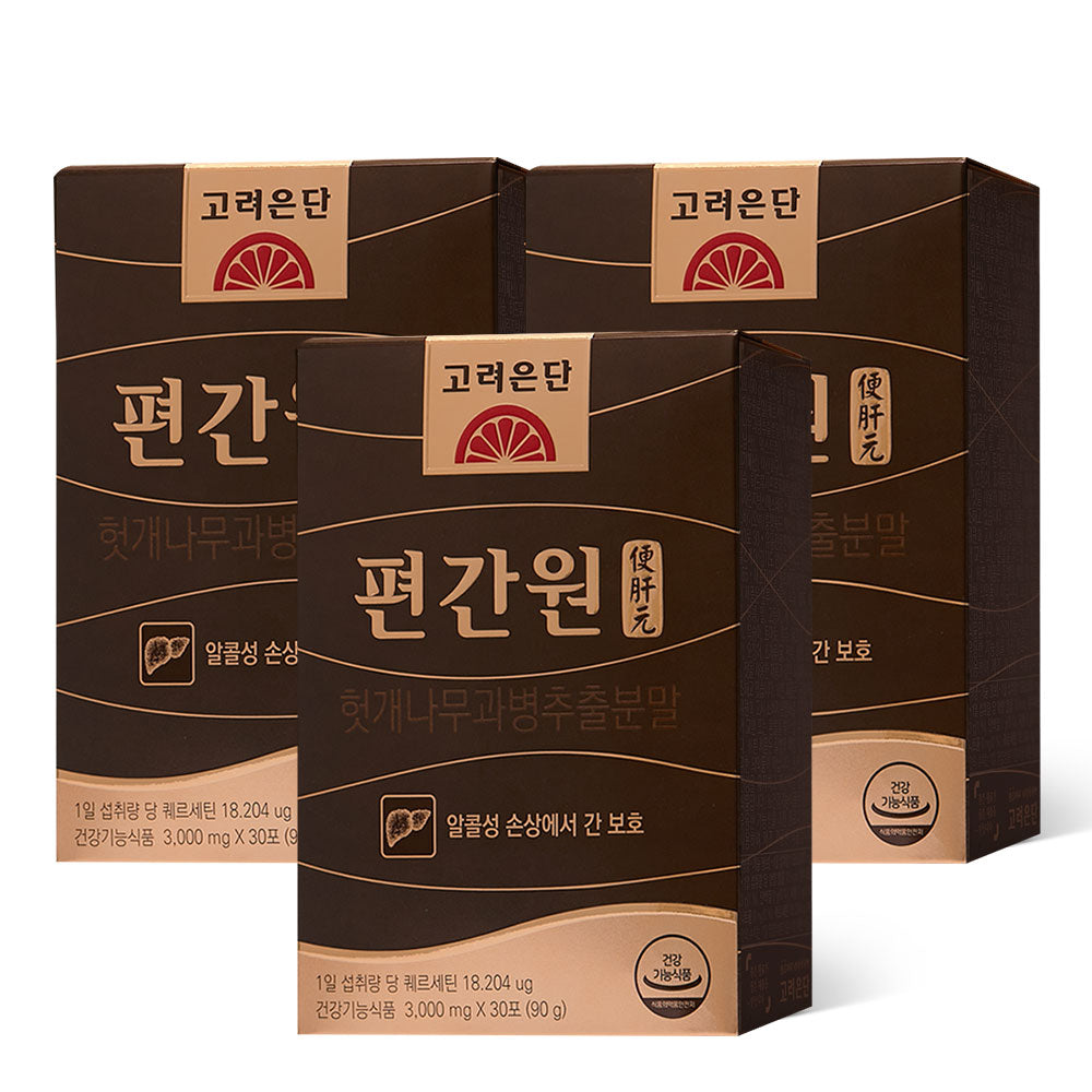 Koreaeundan Pyeonganwon Alcohol-Related Liver Support 30 Sachets x 3