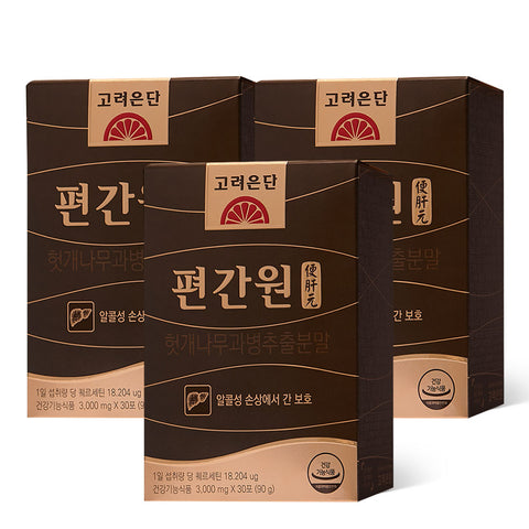 Koreaeundan Pyeonganwon Alcohol-Related Liver Support 30 Sachets x 3