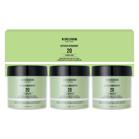 W.Dressroom Diffuser Deodorizer No.20 Flower Shop 110g (3 Pack)