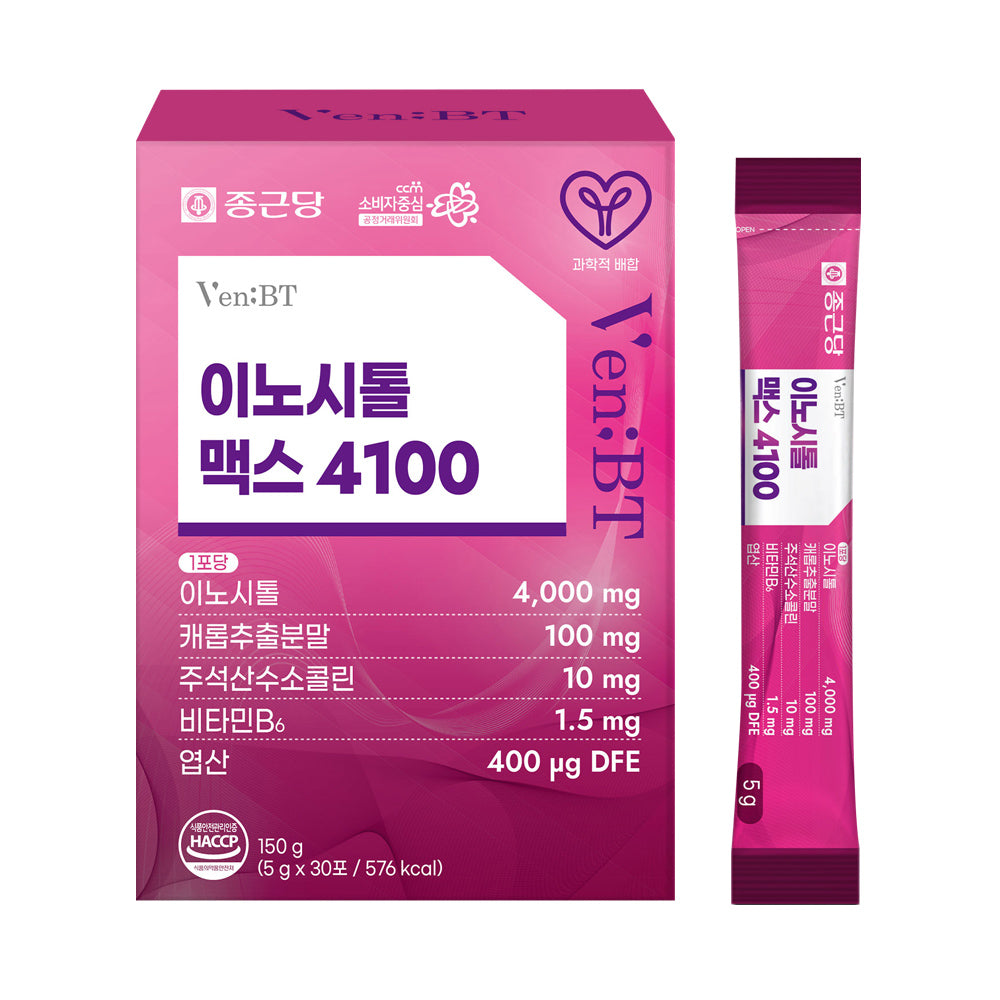 Chongkundang VenBT Inositol Max 4100 5g x 30 Sachets (1 Month)