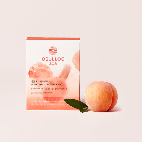 OSULLOC Sunset Peach Cold Brew Tea (20 Tea Bags)