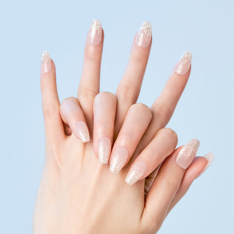 Dashing Diva Magic Press Glittery (Coffin) Nail Tips