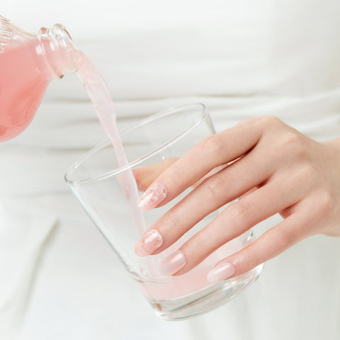 Dashing Diva Magic Press Marble Mirror (Long Oval) Nail Tips