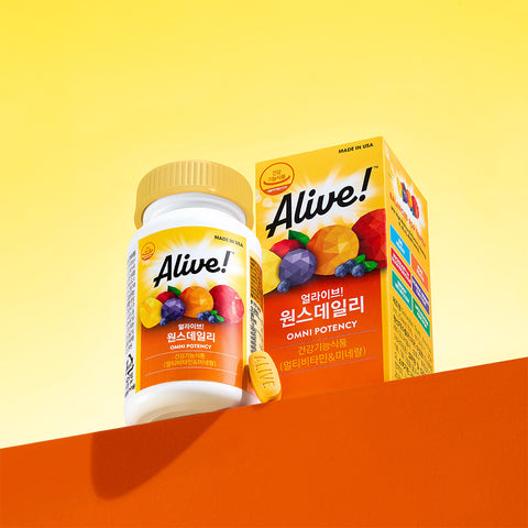 Alive Natural Life Alive One Daily Multi Family Vitamins 60 Tablets x3