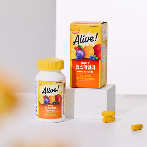 Alive Natural Life Alive Once Daily Multivitamin 1724mg x 100 Tablets (100-Day Supply)