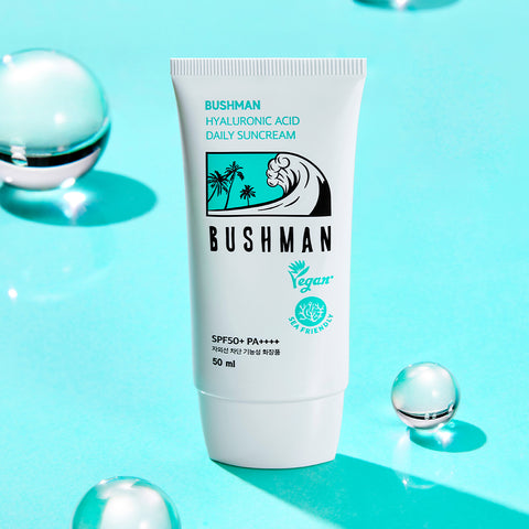 Bushman Hyaluronic Acid Daily Sun Cream SPF50+ PA++++ 50ml (2-Pack)