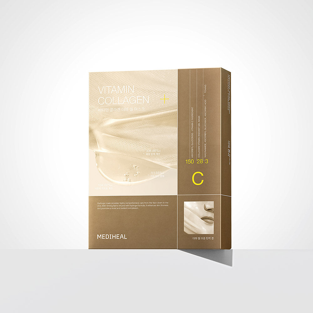 Mediheal Vitamin Collagen Derma Seal Gel Mask 10 Sheets (Brightening & Firming)