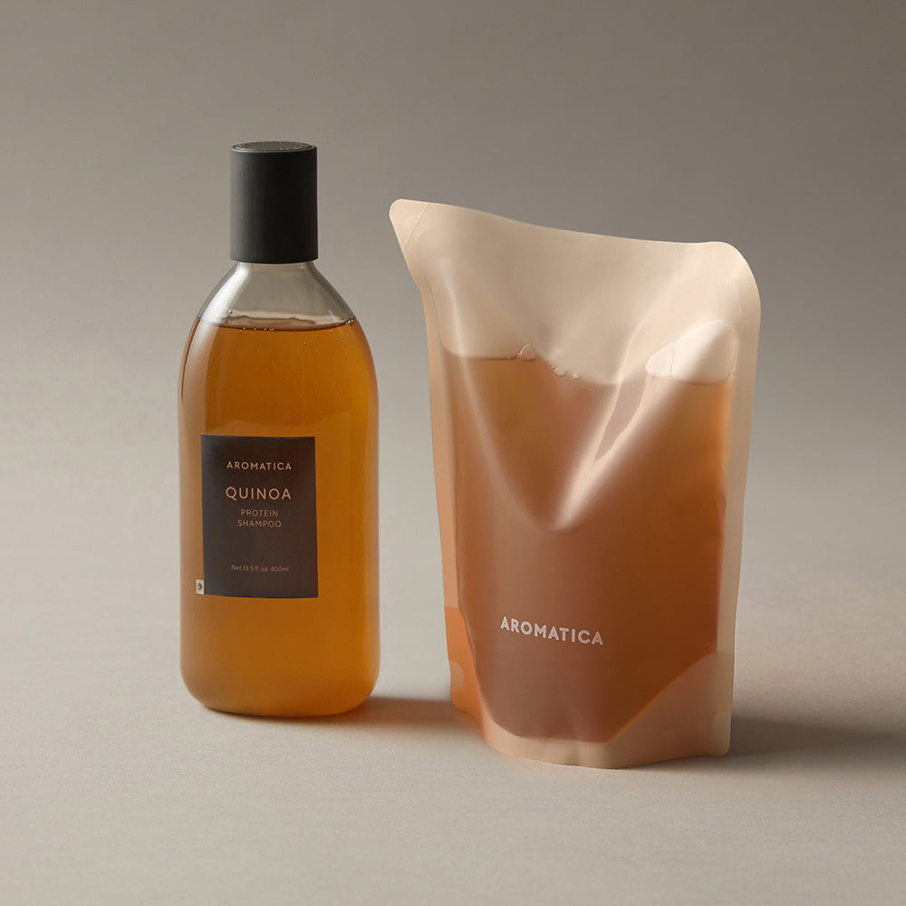 Aromatica Quinoa Protein Shampoo 400ml & Refill 500ml