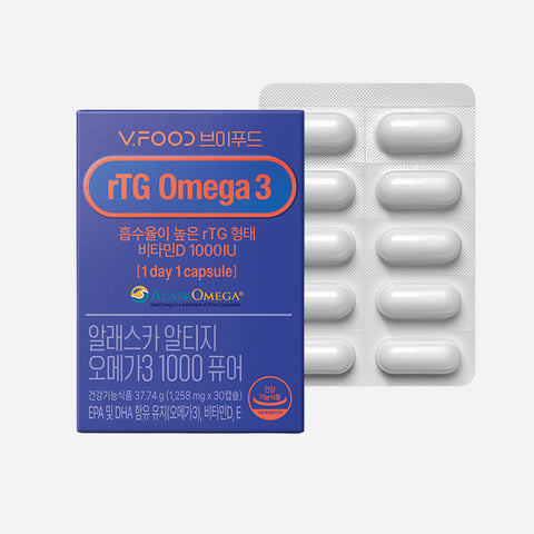 Korea Yakult V-Food Alaska rTG Omega-3 1000 Pure (1-Month)