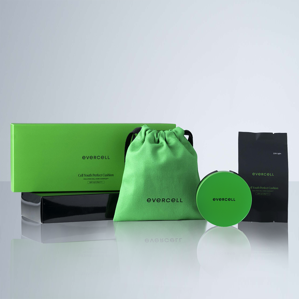 Evercell Cell Youth Perfect Blemish Cover Cushion Limited Set (Limited Pouch + 14g + Refill 14g)