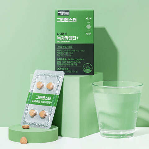 Green Monster Diet Green Tea Catechin+ 550 mg x 28 tablets (4 Pack)