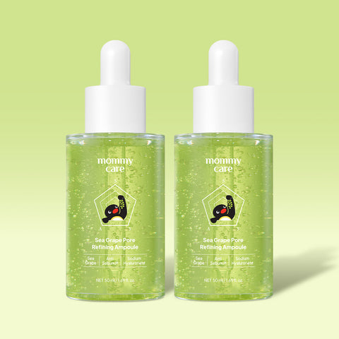 MommyCare Pingu Collab 5-Second Pore Reduction Sea Grape Lifting Pharmacy Ampoule 50ml (2 Pack)