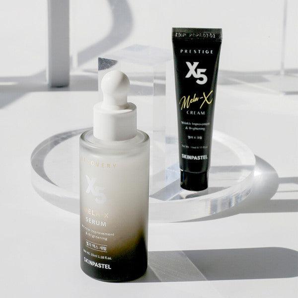 Soonsu Beauty Recovery X5 Mela-X Serum  + Mela-X Cream  set side view