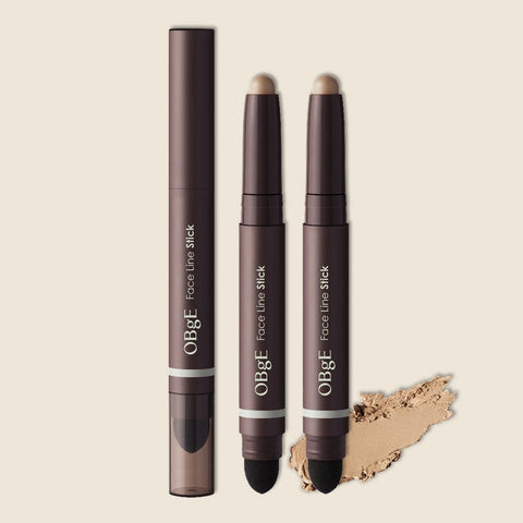 OBGE Face Line Shading Stick 1.3g (Beige, 2 Pack)