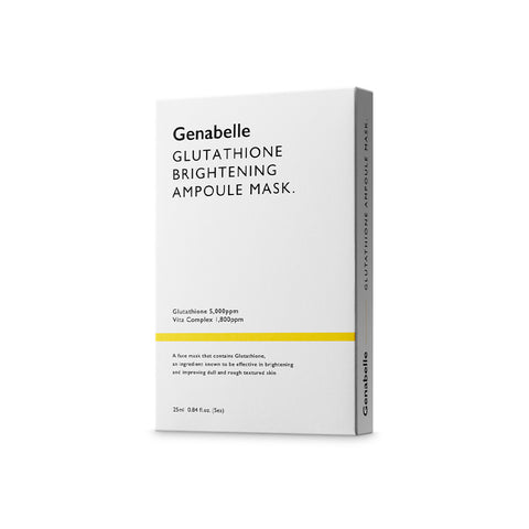 Genabelle Glutathione Brightening Ampoule Mask 5Sheets (2 Pack)