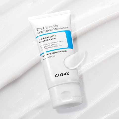 COSRX The Ceramide Moisture Cream Booster 2-Piece Set (Ceramide Skin Barrier Cream 80ml + 6 Peptide Serum 150ml)