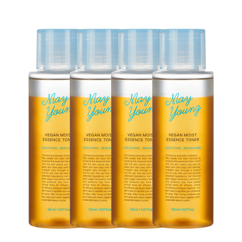 Mayyoung Vegan Moist Essence Toner 120ml - 4 Pack