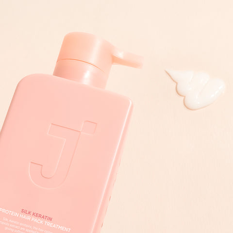 Jsoop Silk Keratin Hair Pack Treatment Peach Edition 1000ml (Peach Scent)