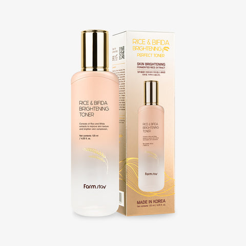 Farmstay Rice & Bifida Brightening Toner 120ml