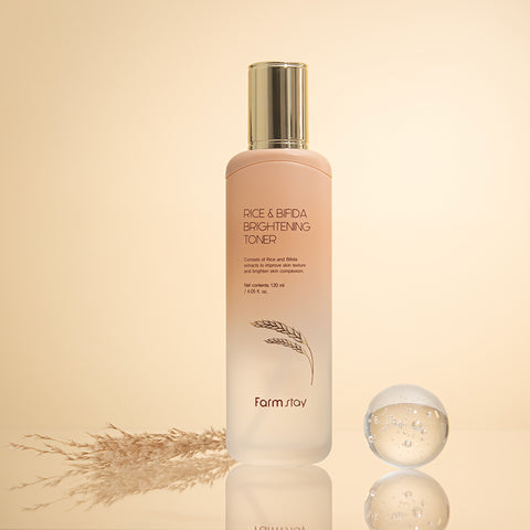 Farmstay Rice & Bifida 4-Piece Set (Toner/Emulsion/Serum/Cream)