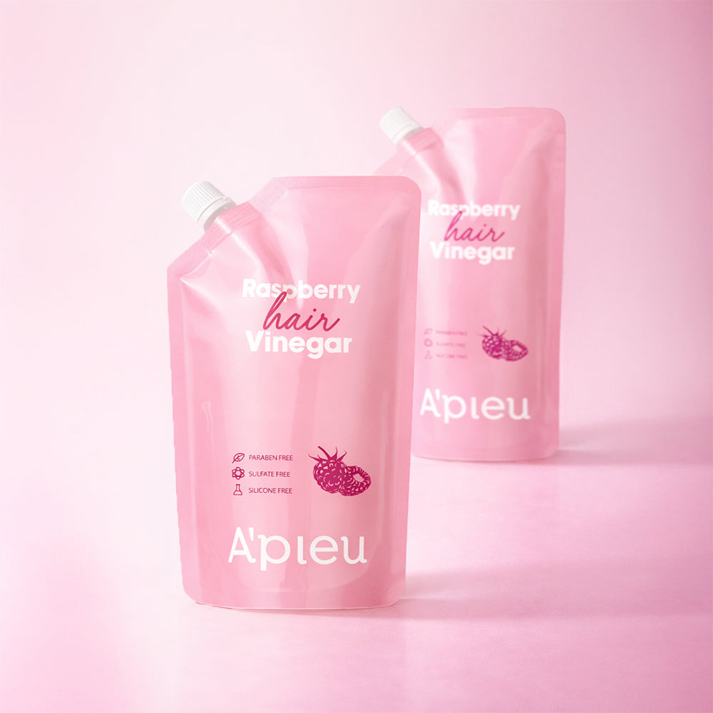 A'PIEU Raspberry Hair Vinegar 400ml (Refill) (2 Pack)