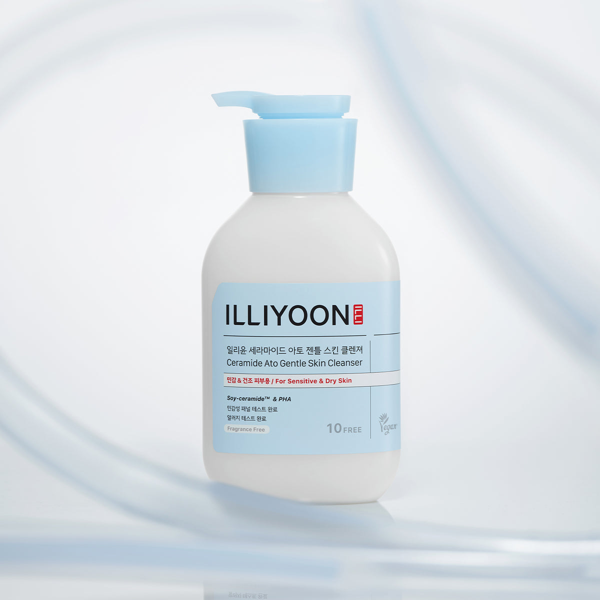ILLIYOON Ceramide Ato 5.0 pH Mild Fragrance-Free Gentle Skin Cleanser 400ml