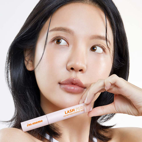I'M MEME Lash Push 13X Peptide Essence Serum 9.5g + Pink Curler