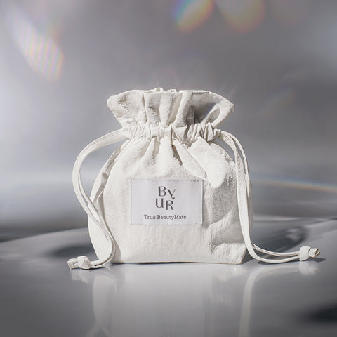 BYUR Metallic Leather Drawstring Cosmetic Pouch - 1 EA