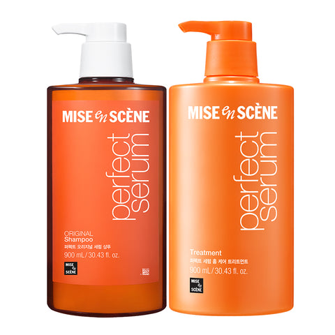 Mise en Scene Perfect Original Serum Shampoo & Treatment 900ml (2 Pack)