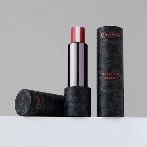 Grafen TripleLip Pro Color Lip 4.3g - Men's Tinted Lip Balm (Red, White)