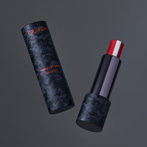 Grafen TripleLip Pro Color Lip 4.3g - Men's Tinted Lip Balm (Red, White)