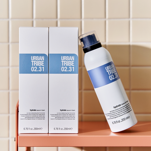 Urban Tribe Hydrate Leave-In Foam No-Rinse Treatment 200ml + 200ml (2pc Salon Set)