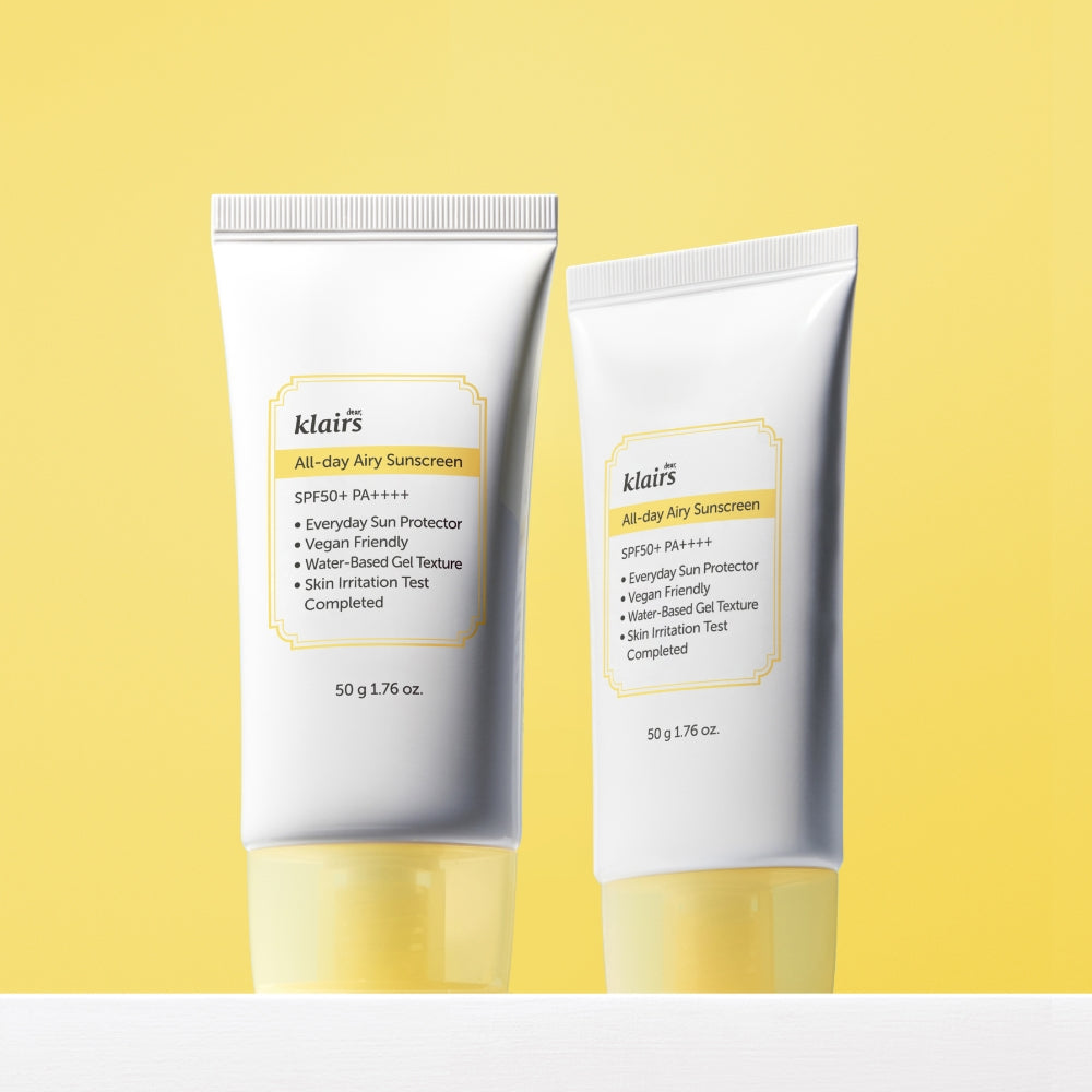 Dear Klairs All Day Airy Sun Cream SPF50+ PA++++ 50g (2 Pack)