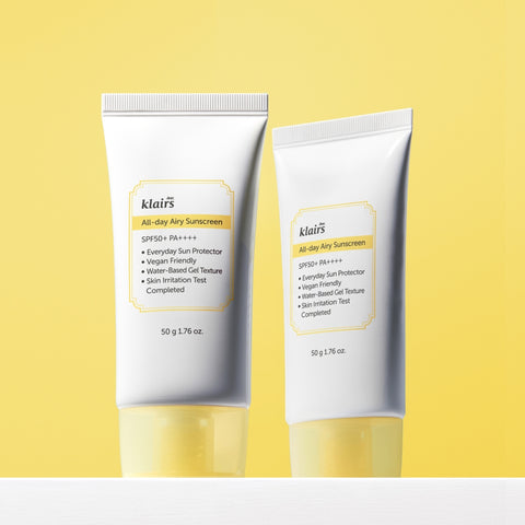 Dear Klairs All Day Airy Sun Cream SPF50+ PA++++ 50g (2 Pack)