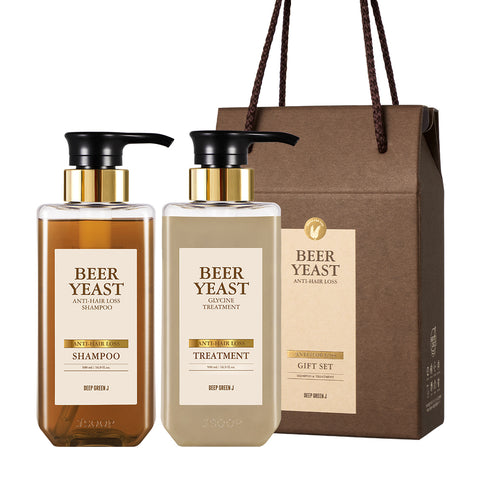 Jsoop Deep Green J Beer Yeast Shampoo and Treatment 2-Piece Gift Set (Hair Loss Care)