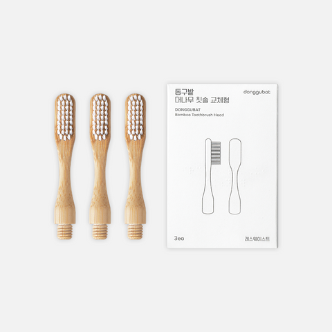 Donggubat Bamboo Toothbrush Replacement Heads (3 Pack)